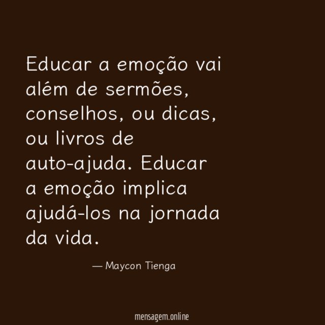 Educar a emoção vai além de sermões