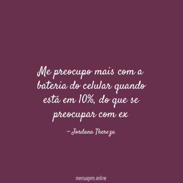 Me preocupo mais com a bateria do celular quando está em 10%