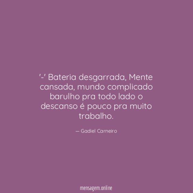 -' Bateria desgarrada