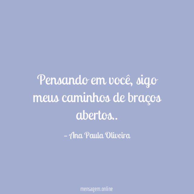 Pensando em você