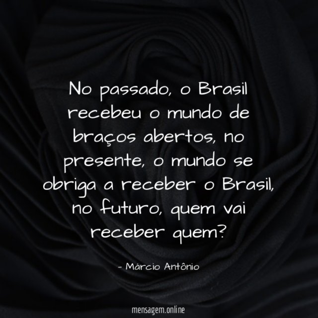 No passado
