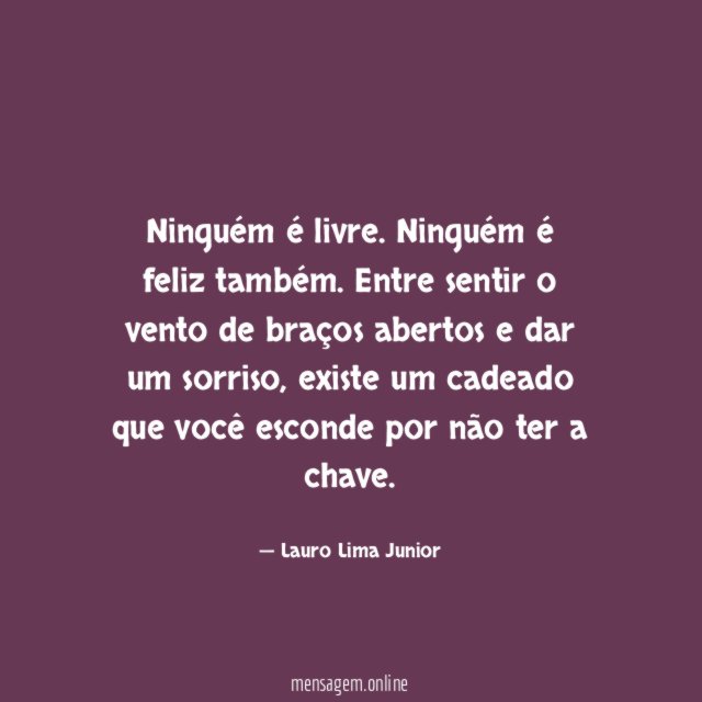Ninguém é livre