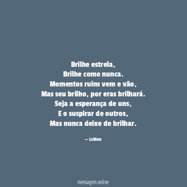 Brilhe estrela