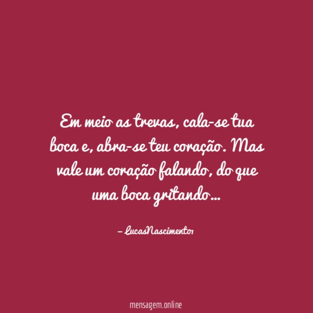 Em meio as trevas