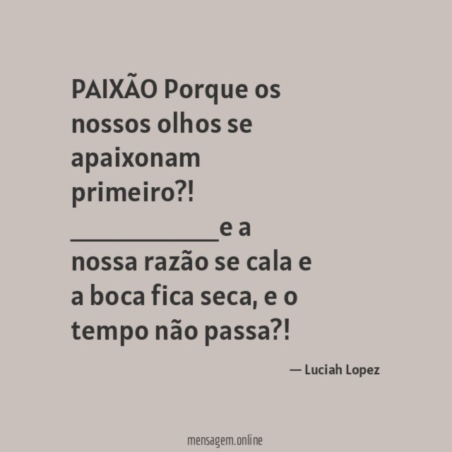 PAIXÃO