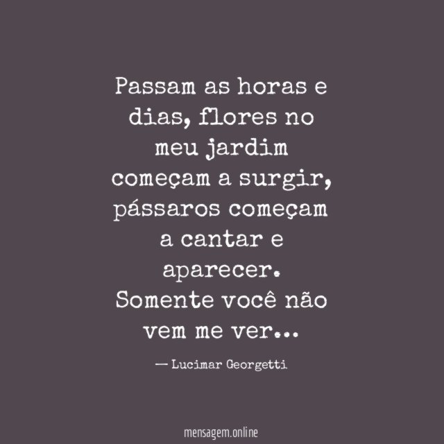 Passam as horas e dias