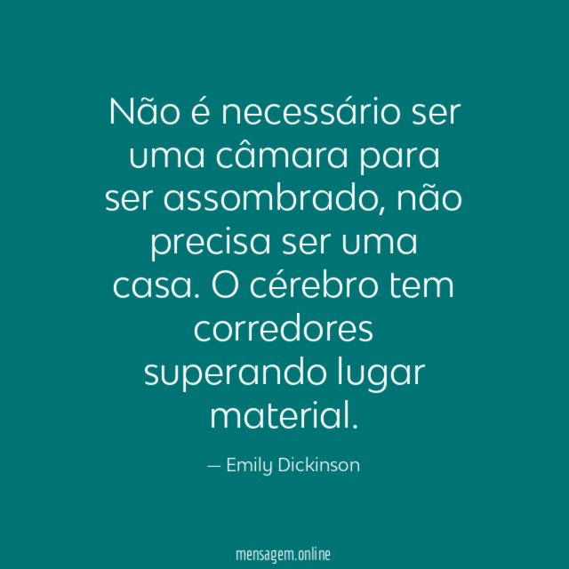 Não é necessário ser uma câmara para ser assombrado