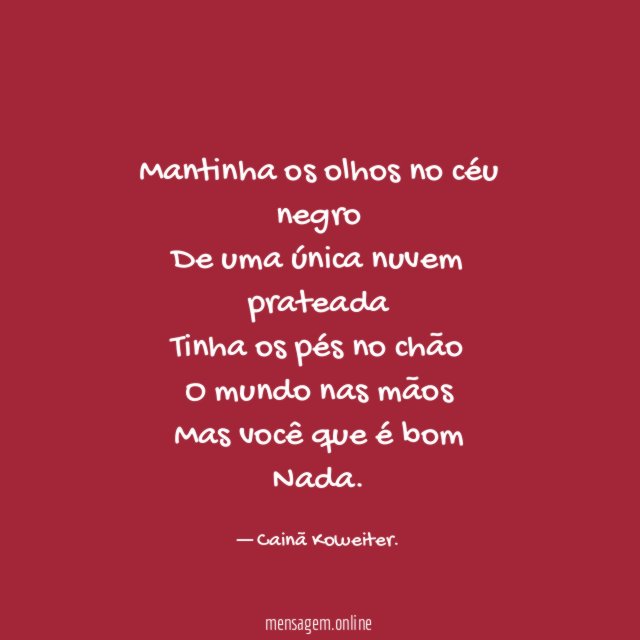 Mantinha os olhos no céu negro De uma única