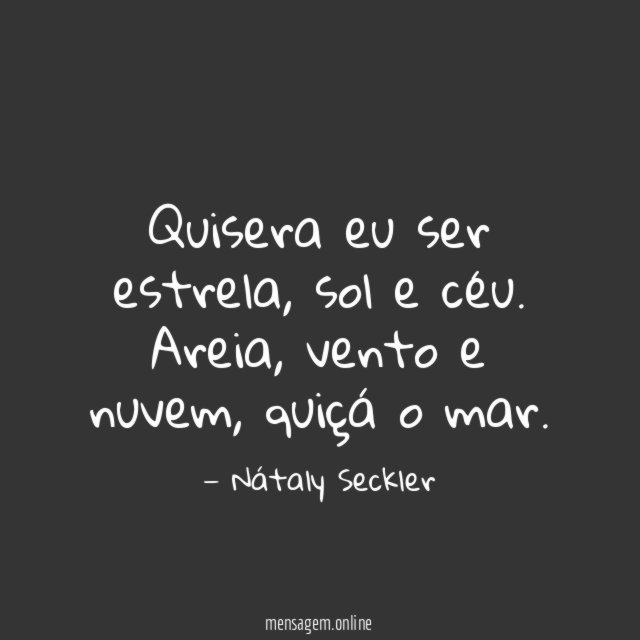 Quisera eu ser estrela