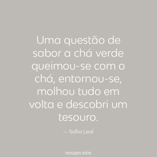 Uma questão de sabor a chá verde queimou-se com o chá