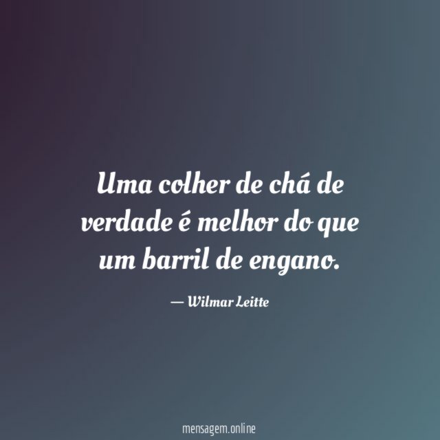 Uma colher de chá de verdade é melhor
