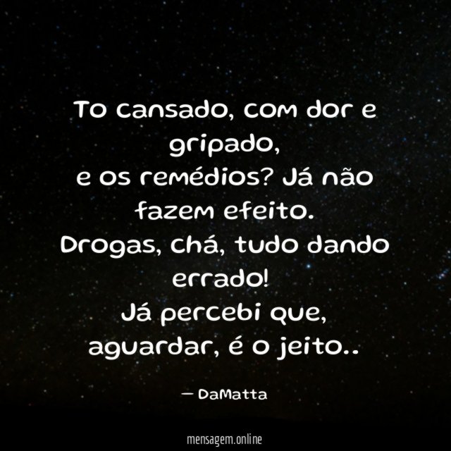 To cansado