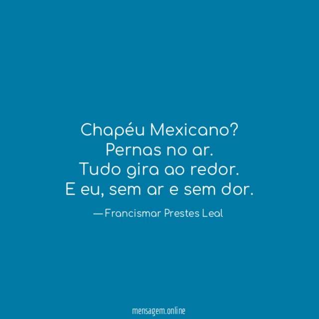 Chapéu Mexicano?