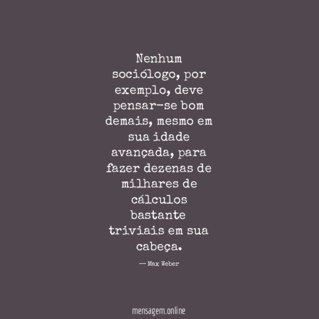 Nenhum sociólogo