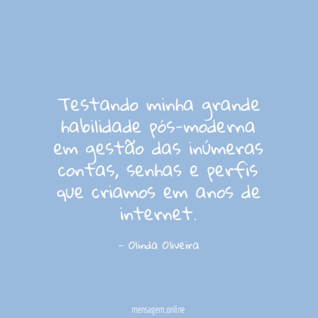 Testando minha grande habilidade pós-moderna em gestão das