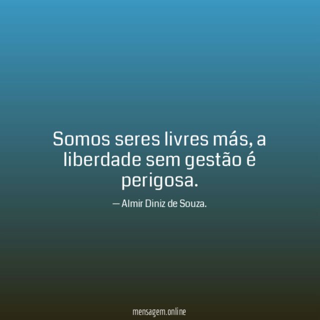 Somos seres livres más