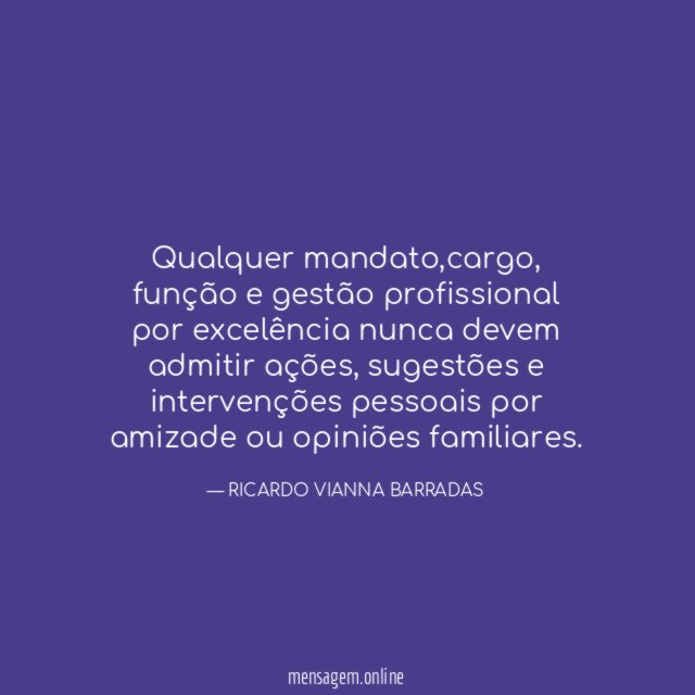 Qualquer mandato