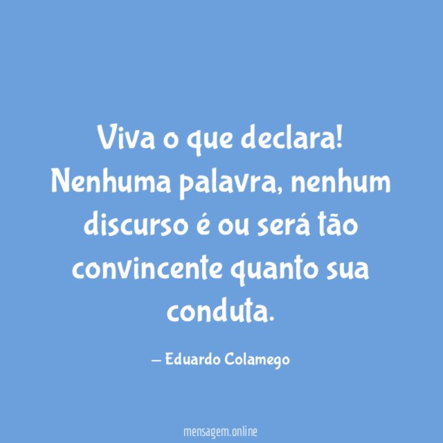 Viva o que declara