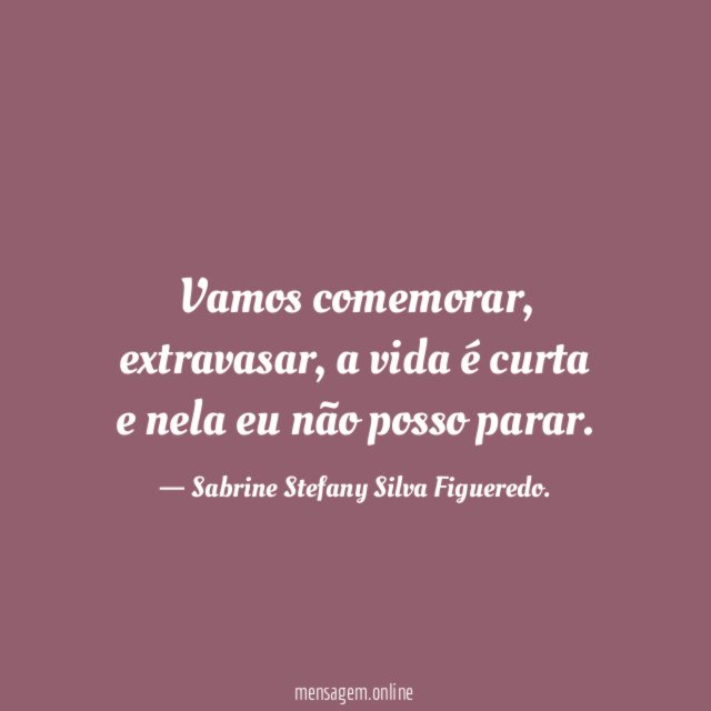 Vamos comemorar