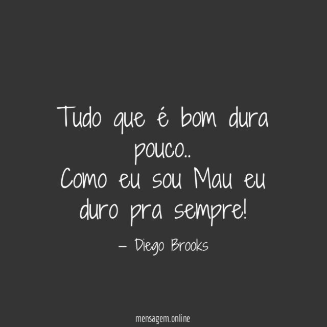 Tudo que é bom dura pouco