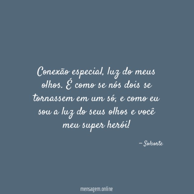 Conexão especial