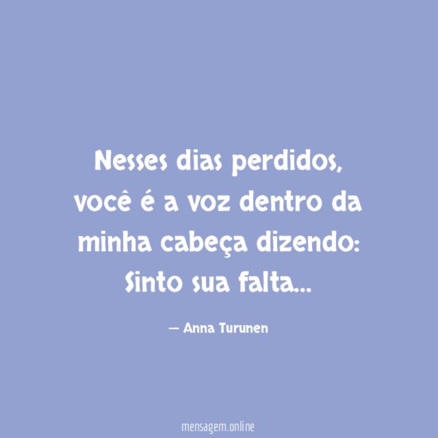 Nesses dias perdidos