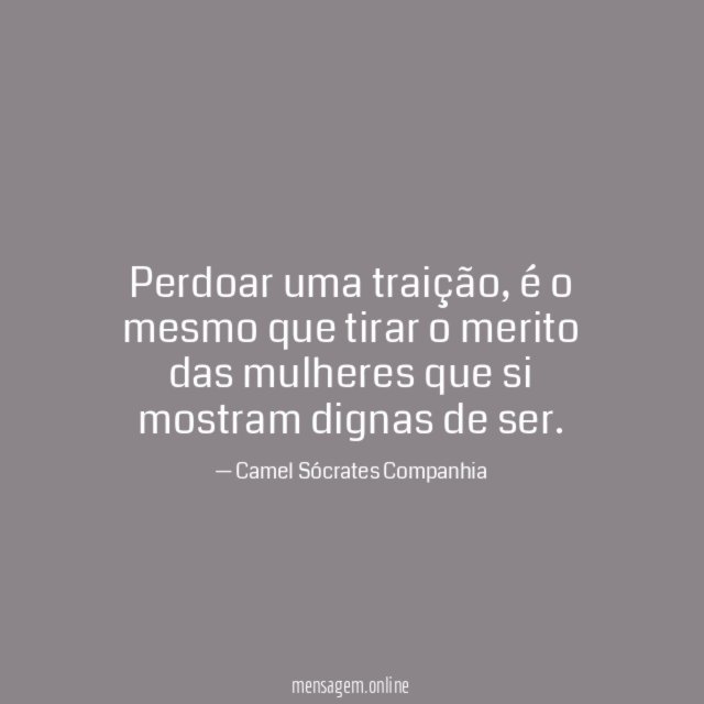 Perdoar uma traição