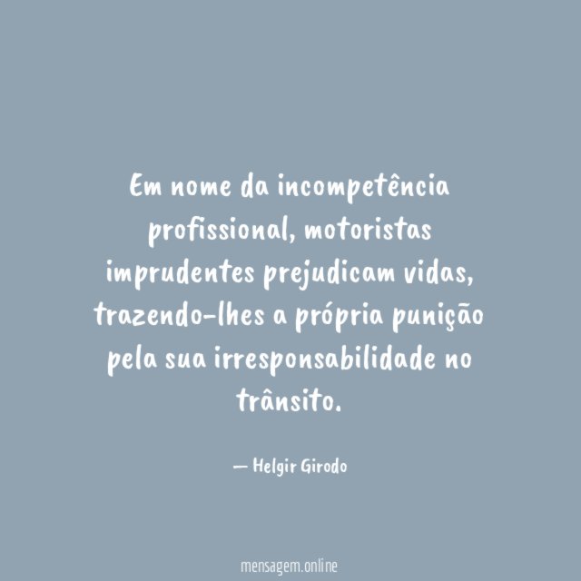Em nome da incompetência profissional