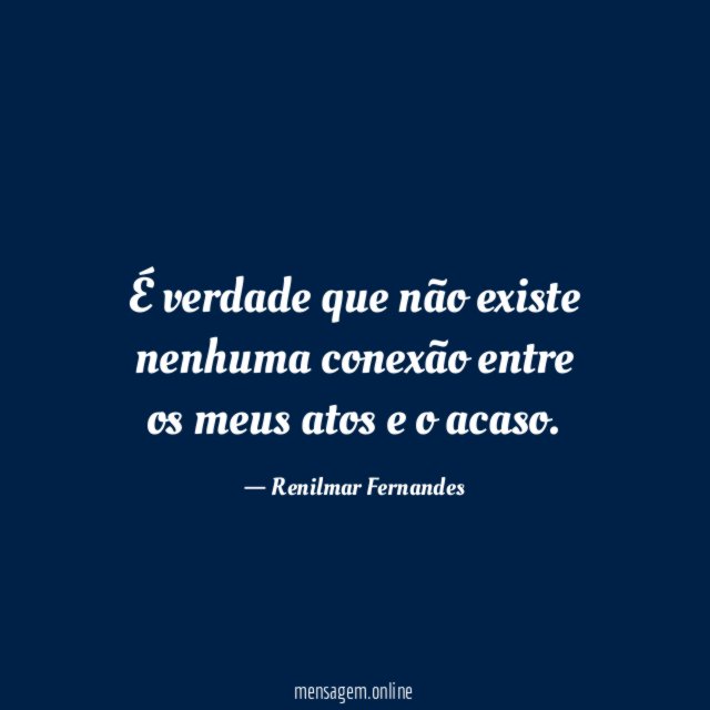 É verdade que não existe nenhuma conexão entre