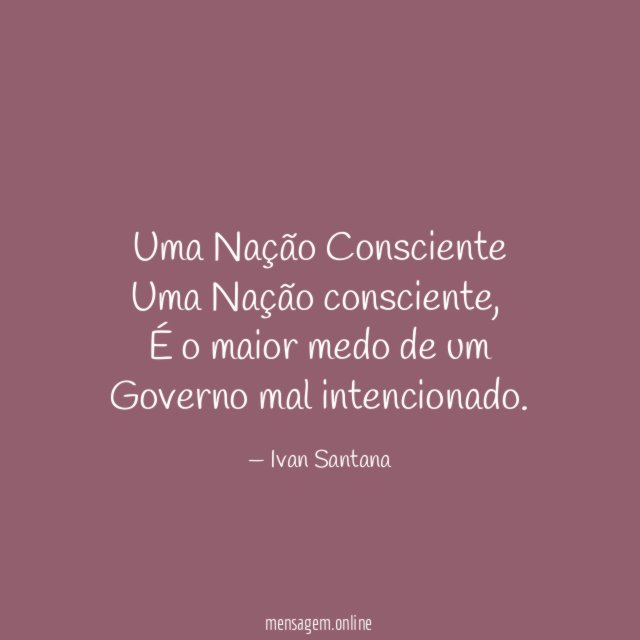 Uma Nação Consciente