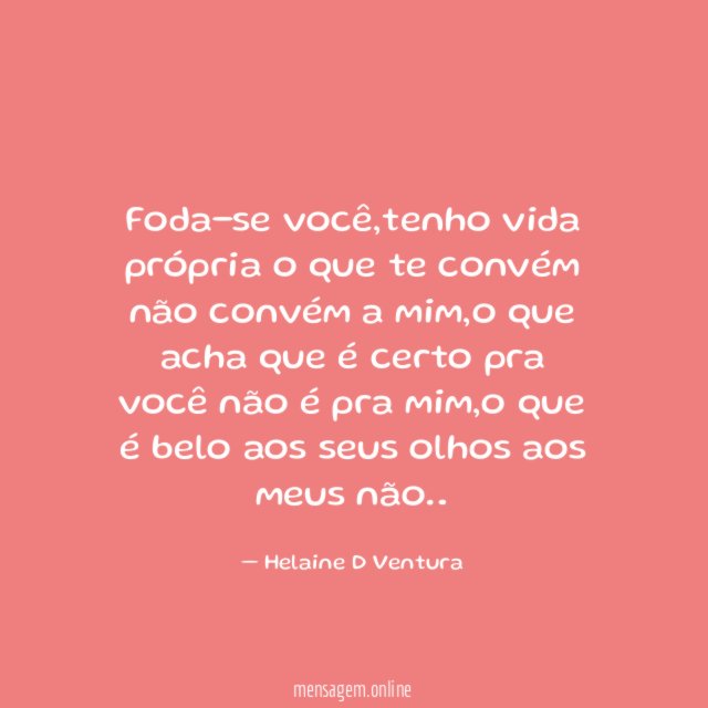 Foda-se você