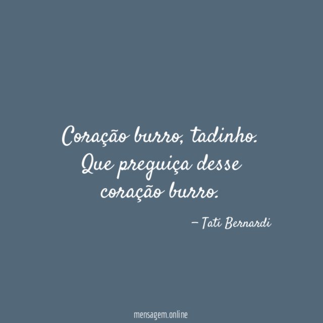 Coração burro