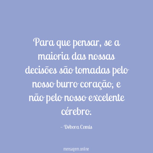 Para que pensar