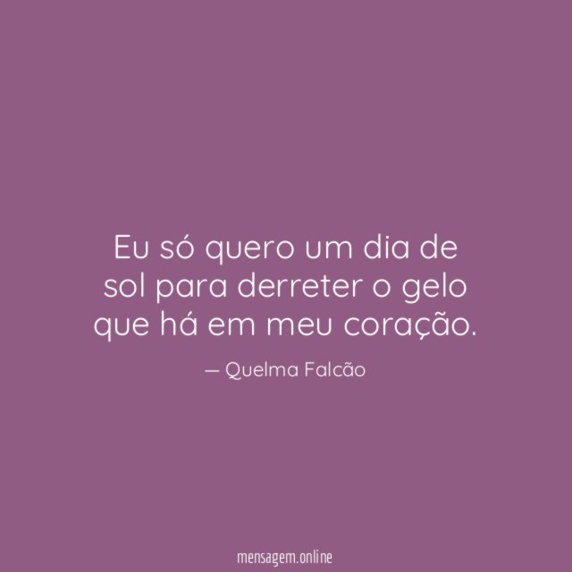 Eu só quero um dia de sol para