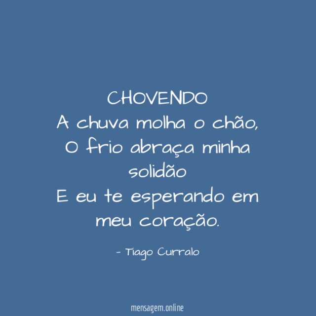 CHOVENDO