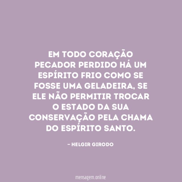Em todo coração pecador perdido há um espírito