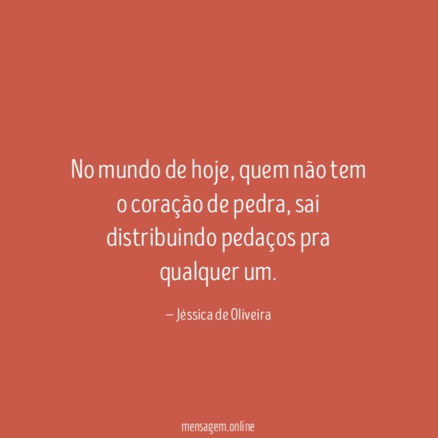 No mundo de hoje