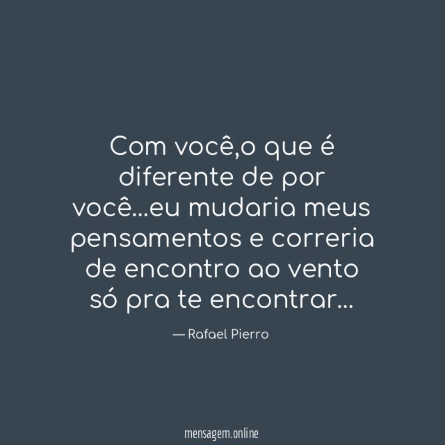 Com você