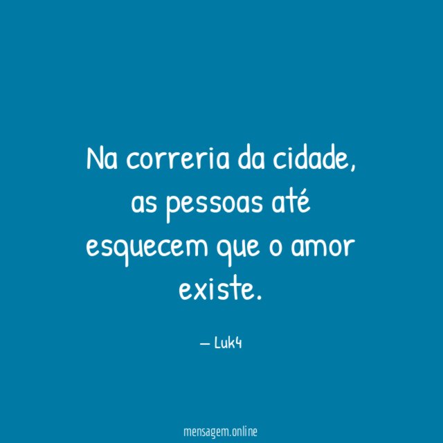 Na correria da cidade