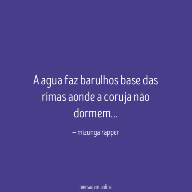 a agua faz barulhos base das rimas aonde