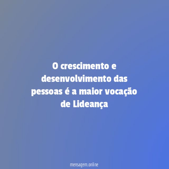 O crescimento e desenvolvimento das pessoas é a