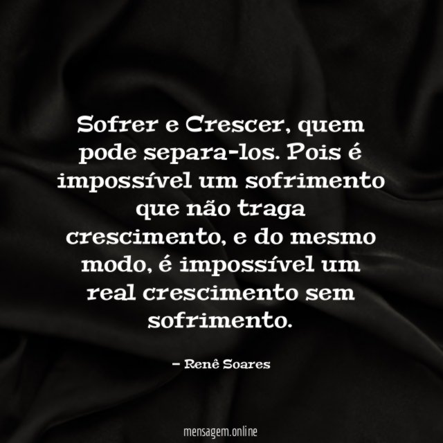 Sofrer e Crescer