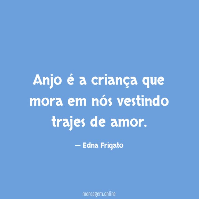 Anjo é a criança que mora em nós