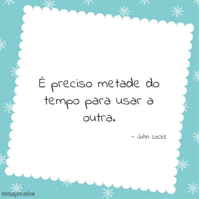 É preciso metade do tempo para usar a outra