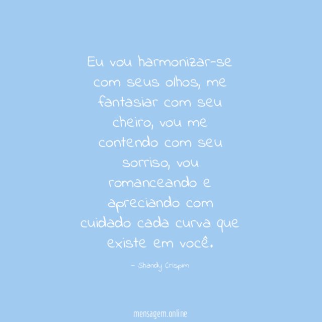 Eu vou harmonizar-se com seus olhos