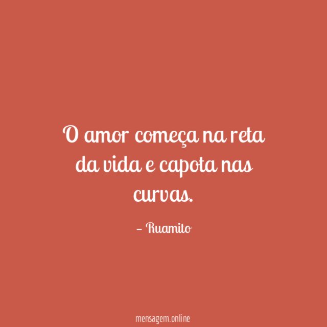 O amor começa na reta da vida e capota nas curvas