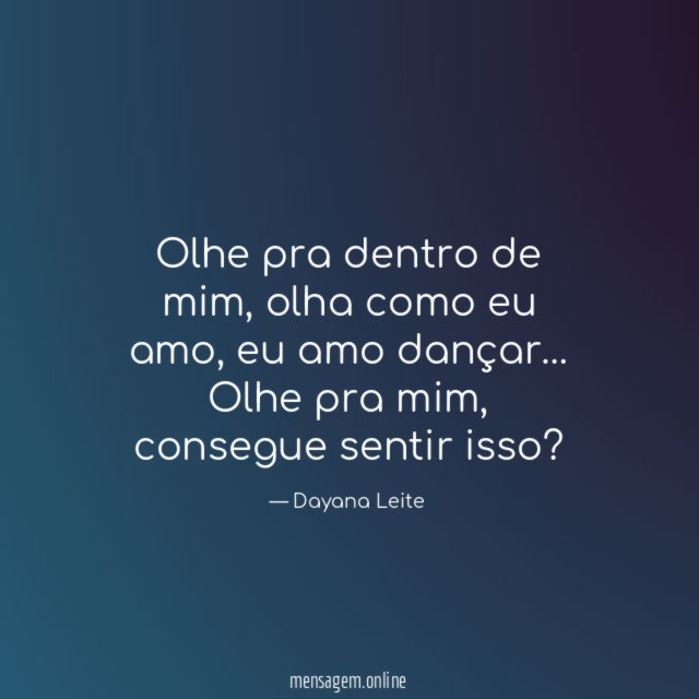 Olhe pra dentro de mim