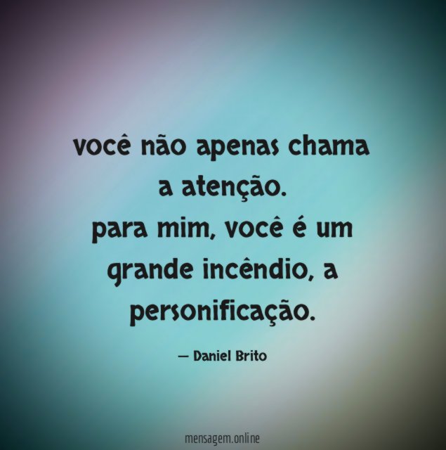você não
apenas
