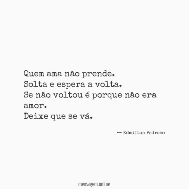 Quem ama não prende