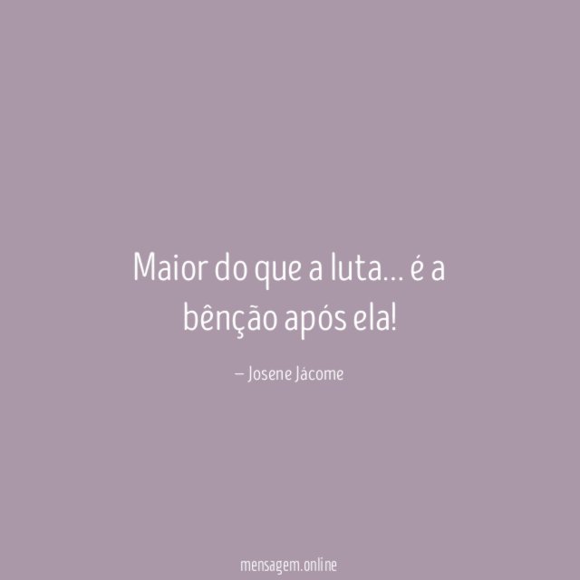 Maior do que a luta